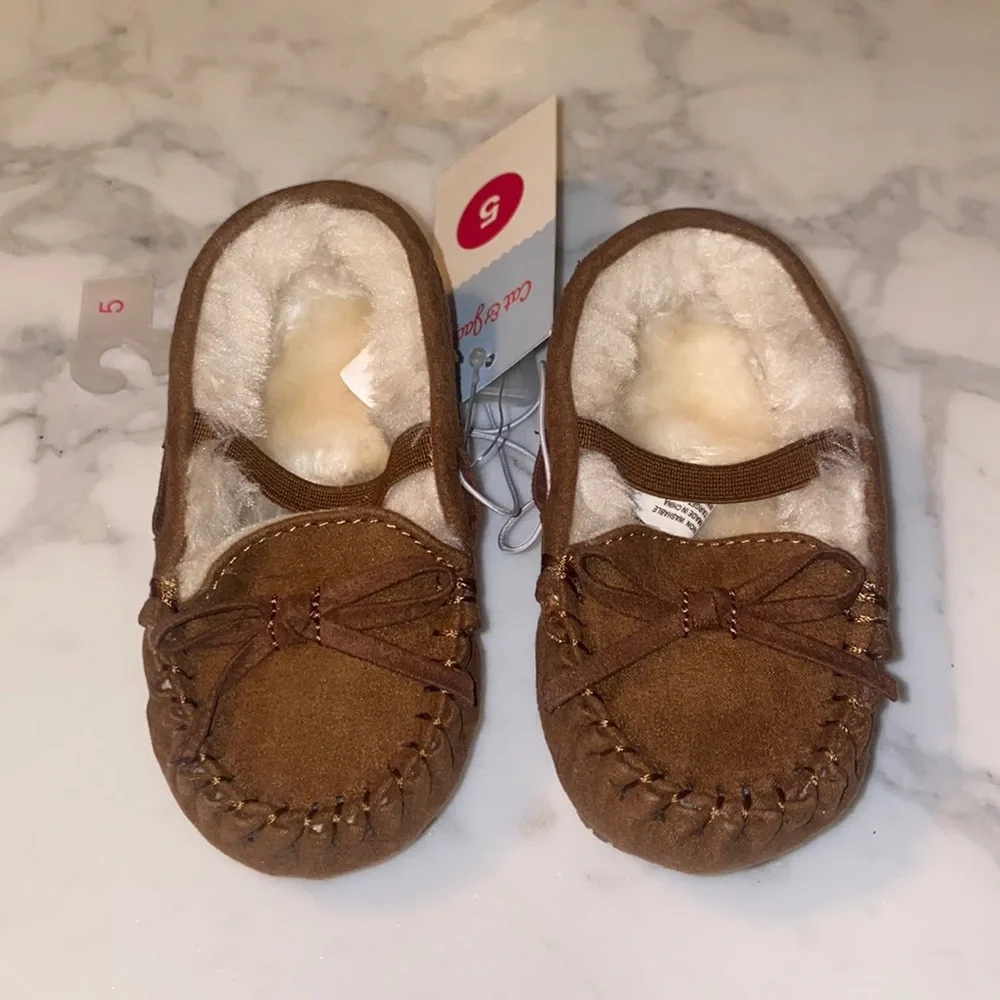 Cat & Jack‎ Moccasins Toddler Dark Chestnut/Celina Size 5